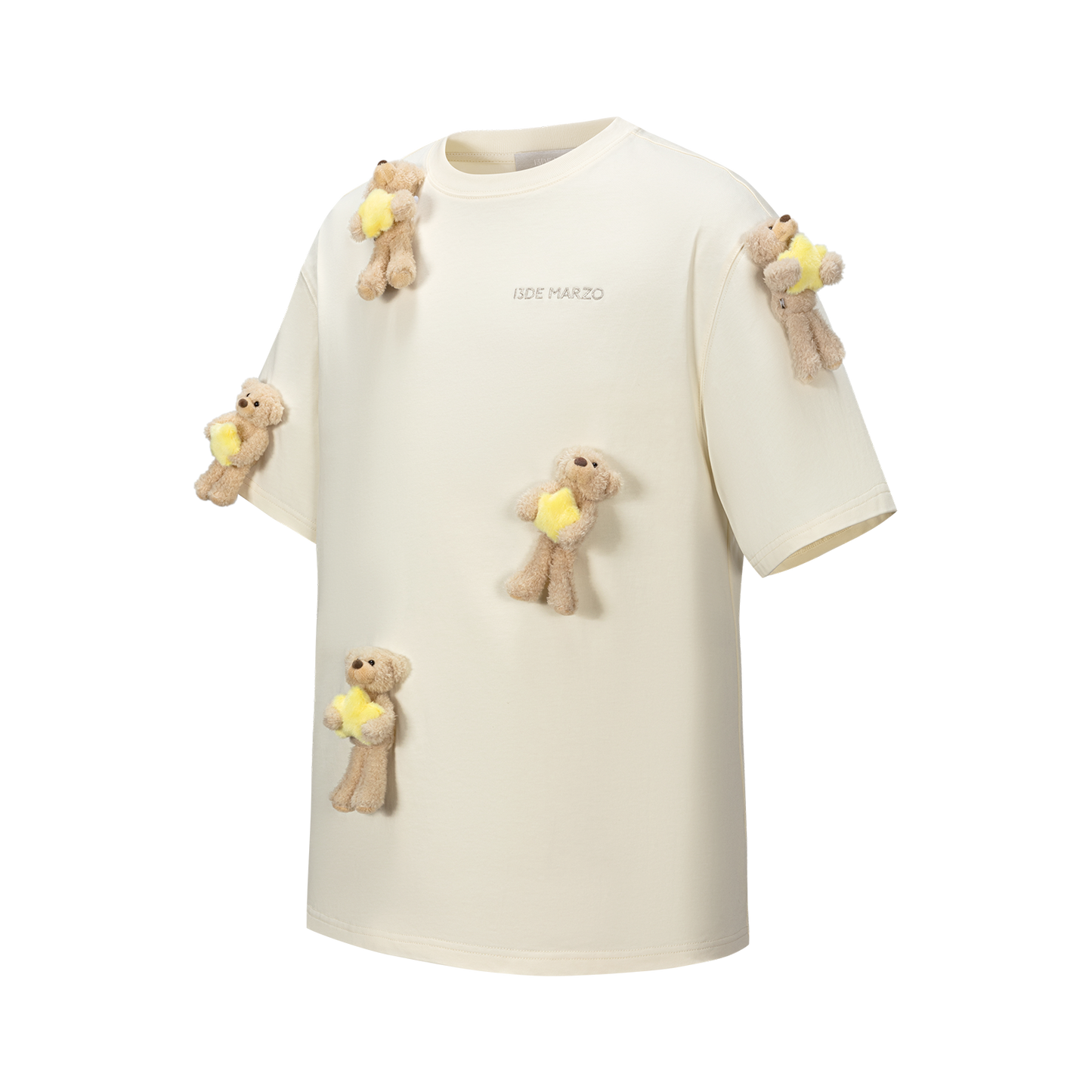 13DE MARZO Lumi Star Bear T-shirt Beige