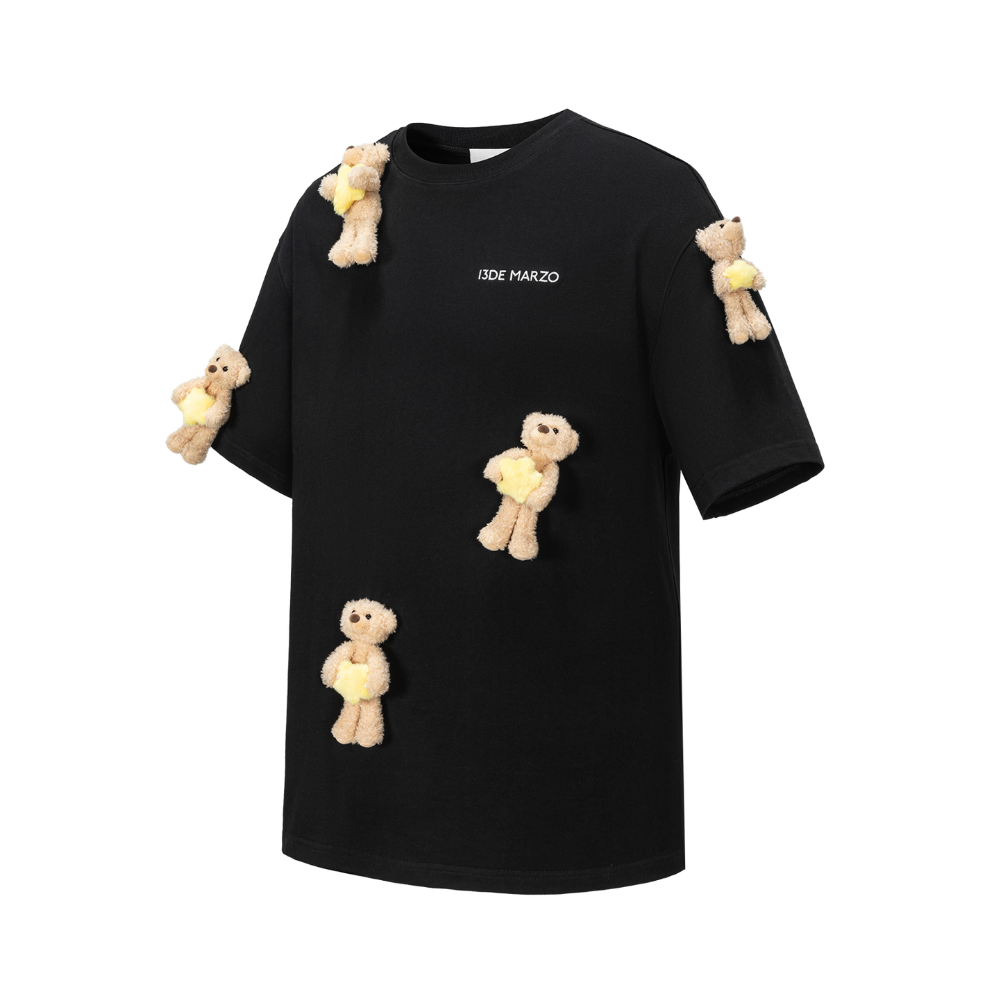 13DE MARZO Lumi Star Bear T-shirt Black