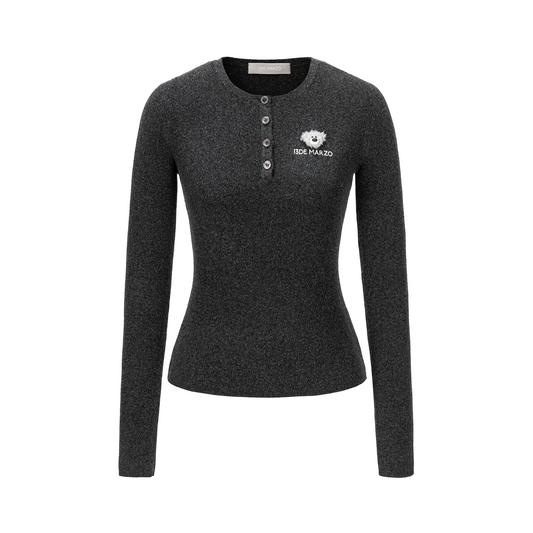 13DE MARZO Doozoo Knit Undershirt Black