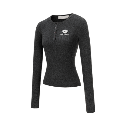 13DE MARZO Doozoo Knit Undershirt Black