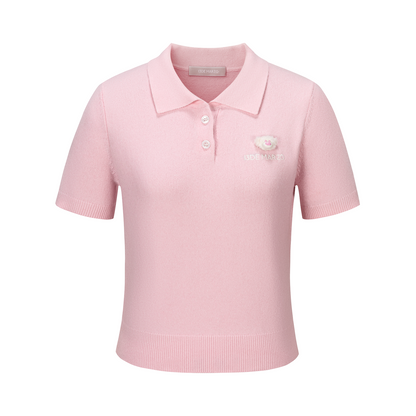 13DE MARZO Doozoo Polo Tee Pink
