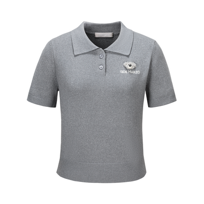 13DE MARZO Doozoo Polo Tee Grey