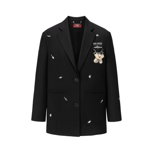 13DE MARZO Rolling Stones Bear Suit Black