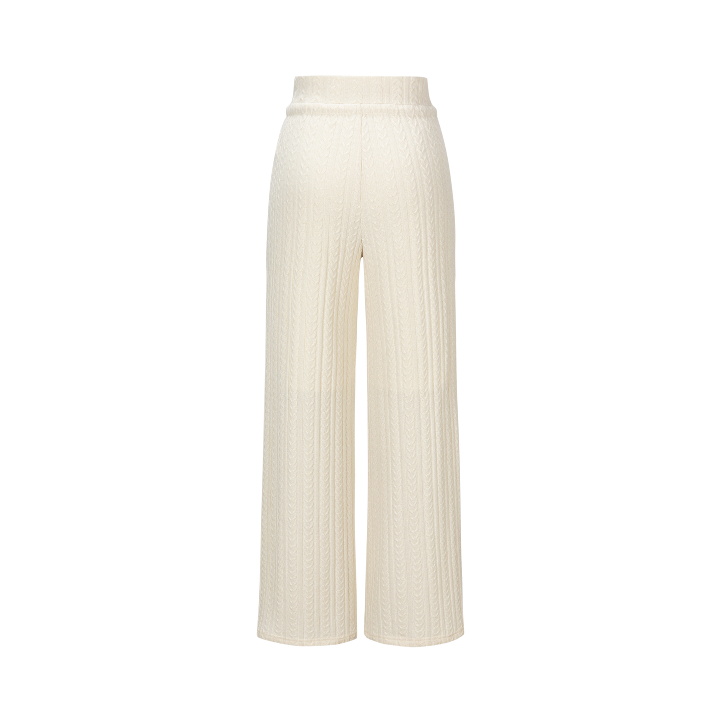 13DE MARZO Mini Bear Knit Trousers Beige
