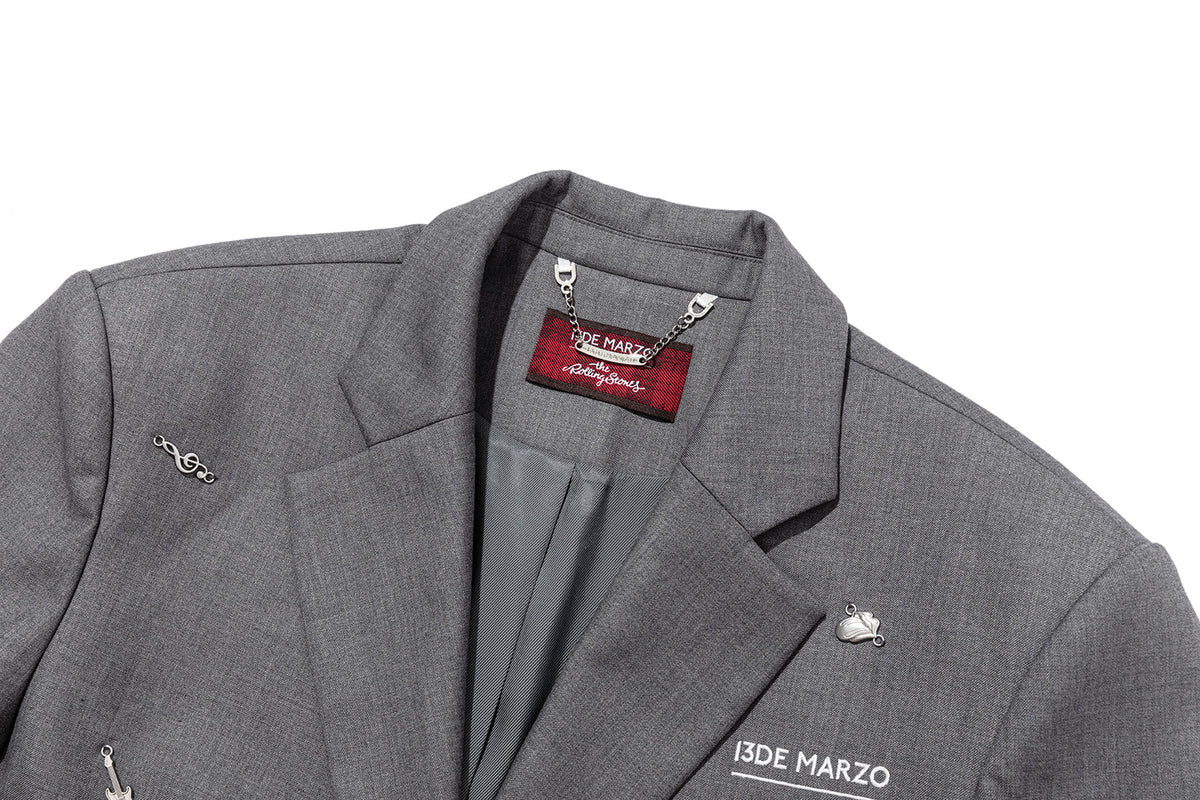13DE MARZO Rolling Stones Bear Suit Grey