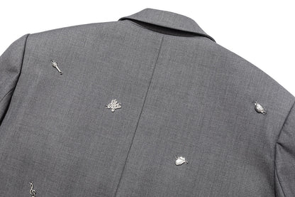13DE MARZO Rolling Stones Bear Suit Grey