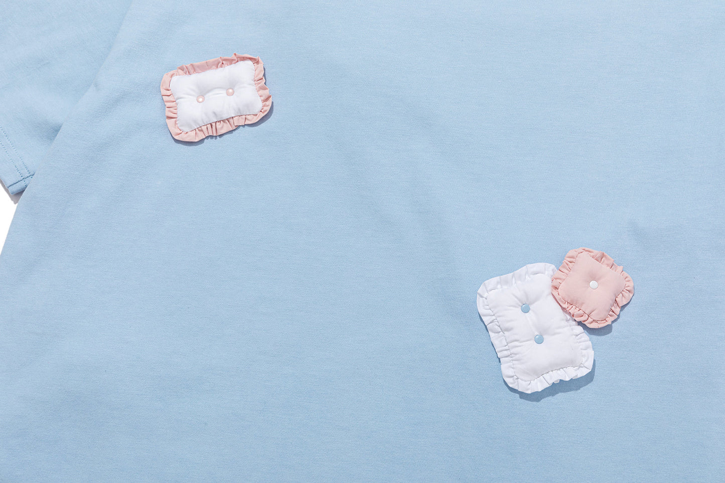 13DE MARZO Nighty Night Bear Pillow Oversized T-shirt Blue