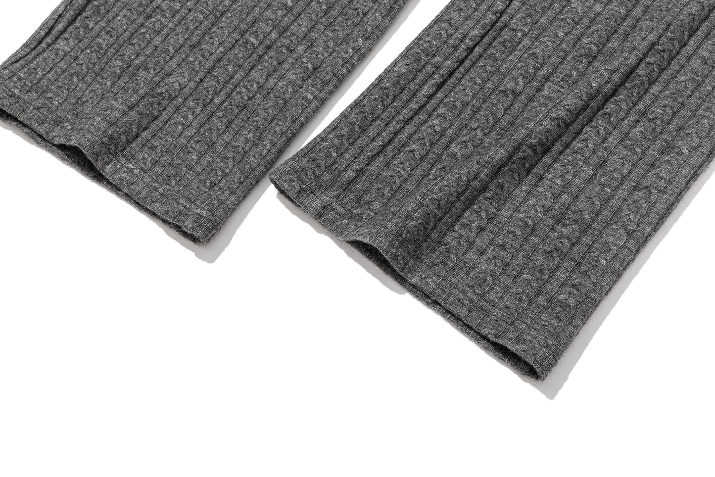 13DE MARZO Mini Bear Knit Trousers Grey