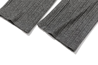 13DE MARZO Mini Bear Knit Trousers Grey