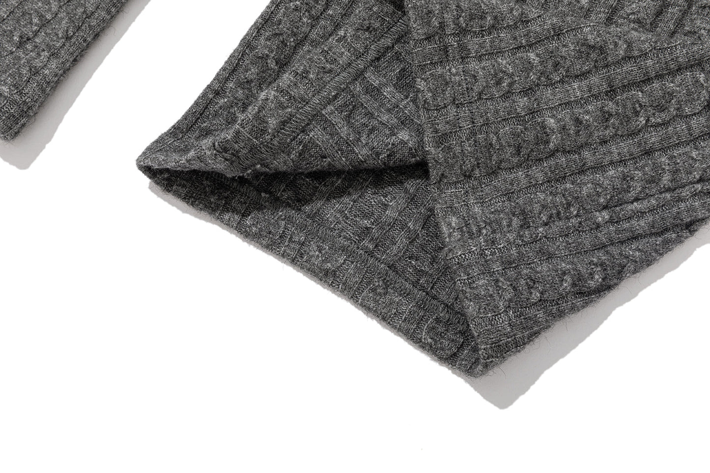 13DE MARZO Mini Bear Knit Trousers Grey