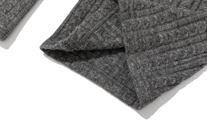 13DE MARZO Mini Bear Knit Trousers Grey
