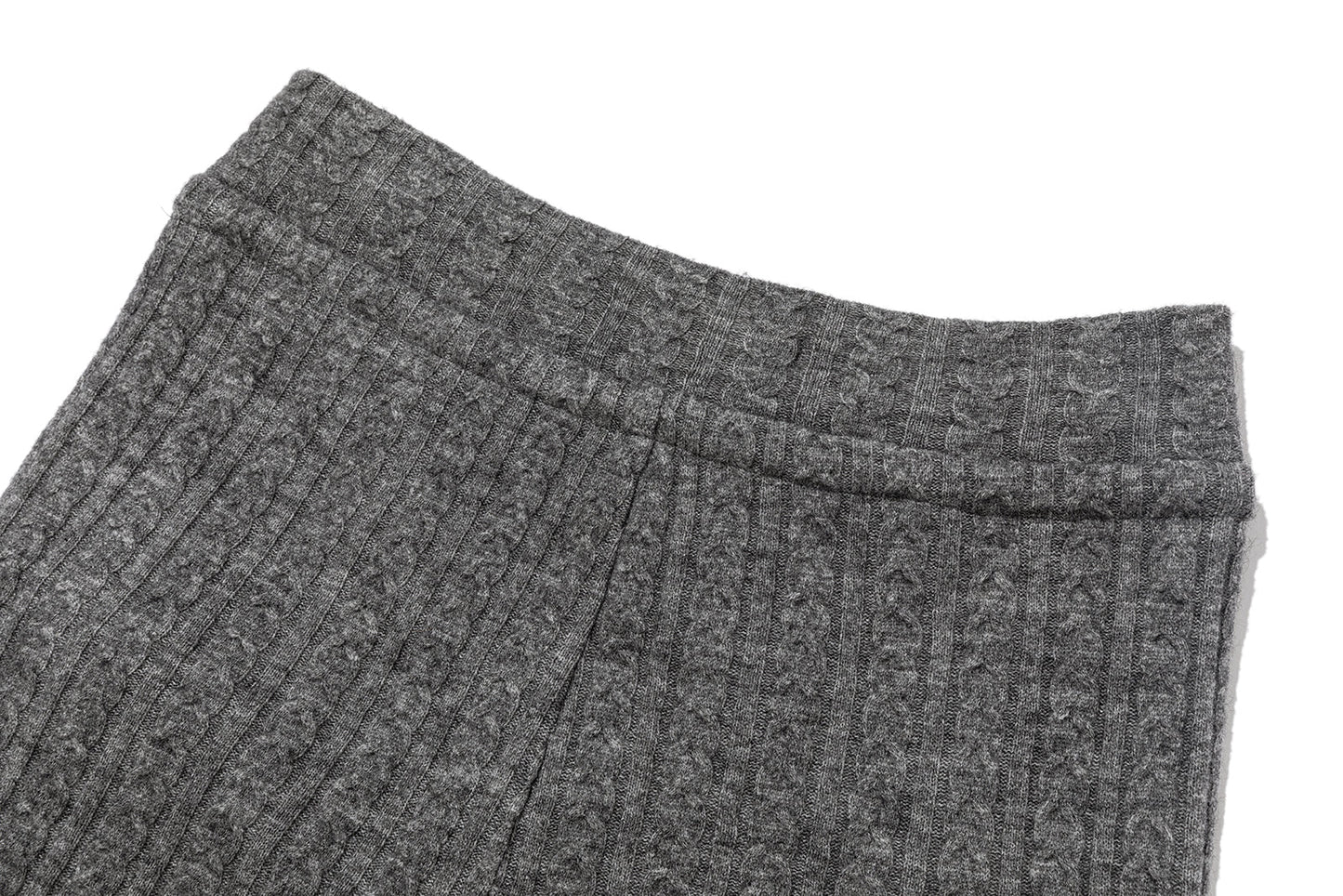 13DE MARZO Mini Bear Knit Trousers Grey
