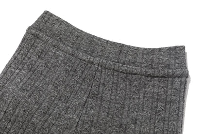 13DE MARZO Mini Bear Knit Trousers Grey