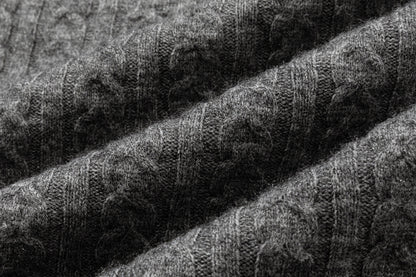13DE MARZO Mini Bear Knit Trousers Grey