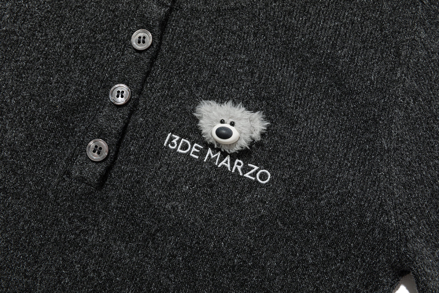 13DE MARZO Doozoo Knit Undershirt Black