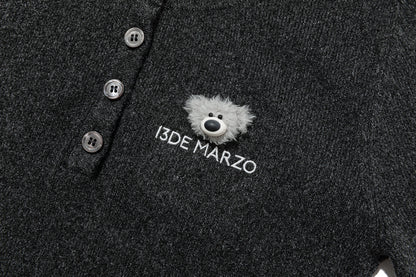 13DE MARZO Doozoo Knit Undershirt Black