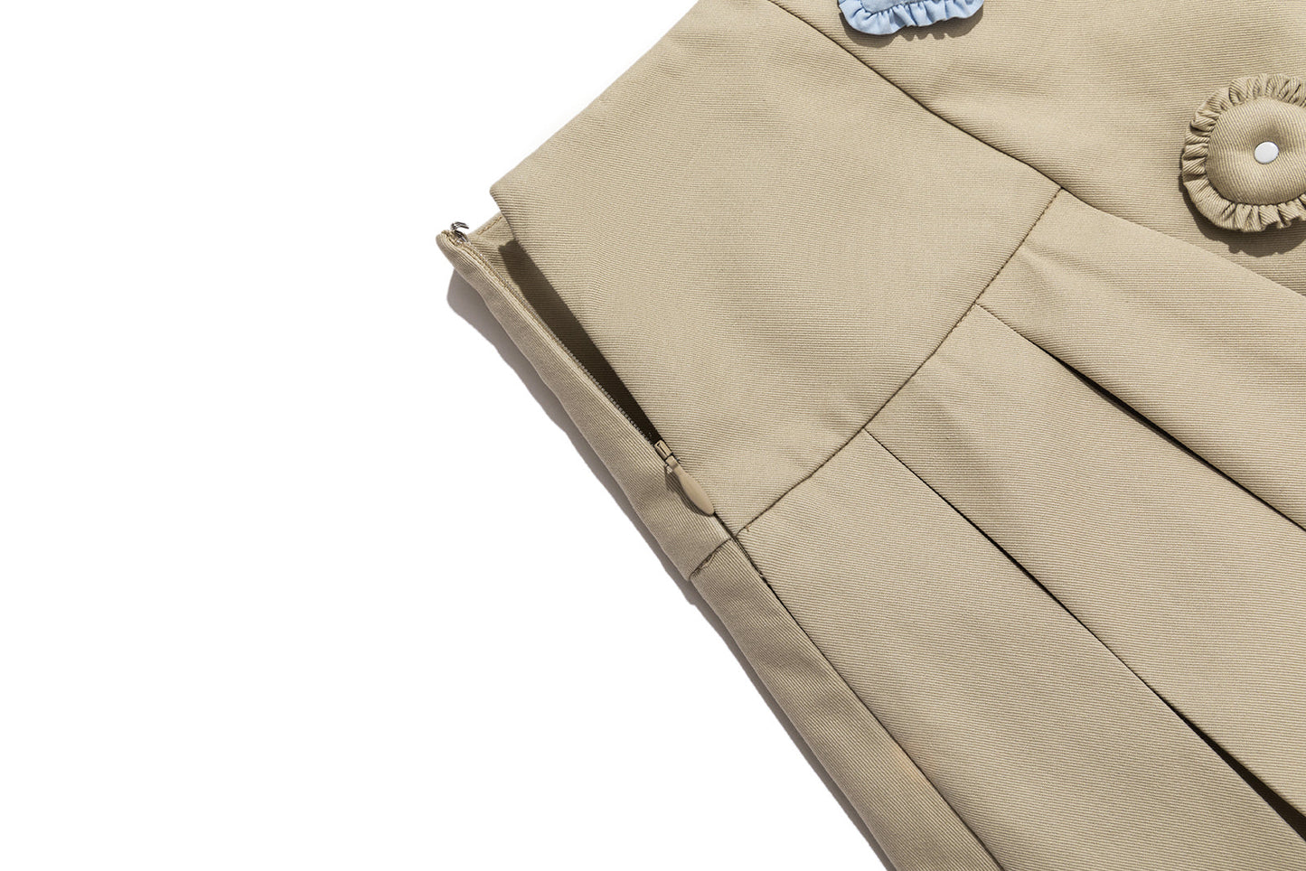 13DE MARZO Nighty Night Bear Pleated Skort Khaki