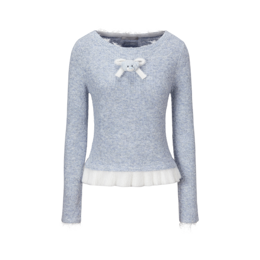 13DE MARZO Nighty Night Bear Long Sleeve Top