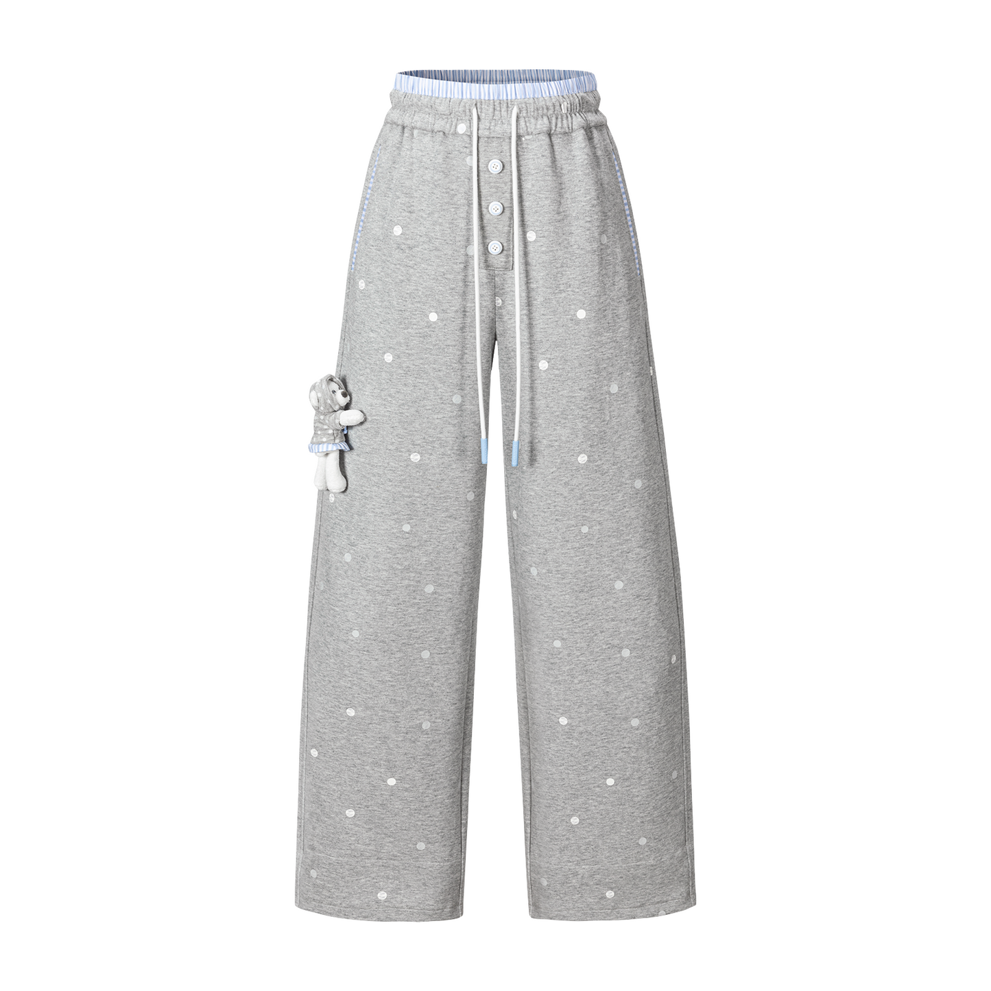 13DE MARZO Patchwork Polka Dot Sweatpants