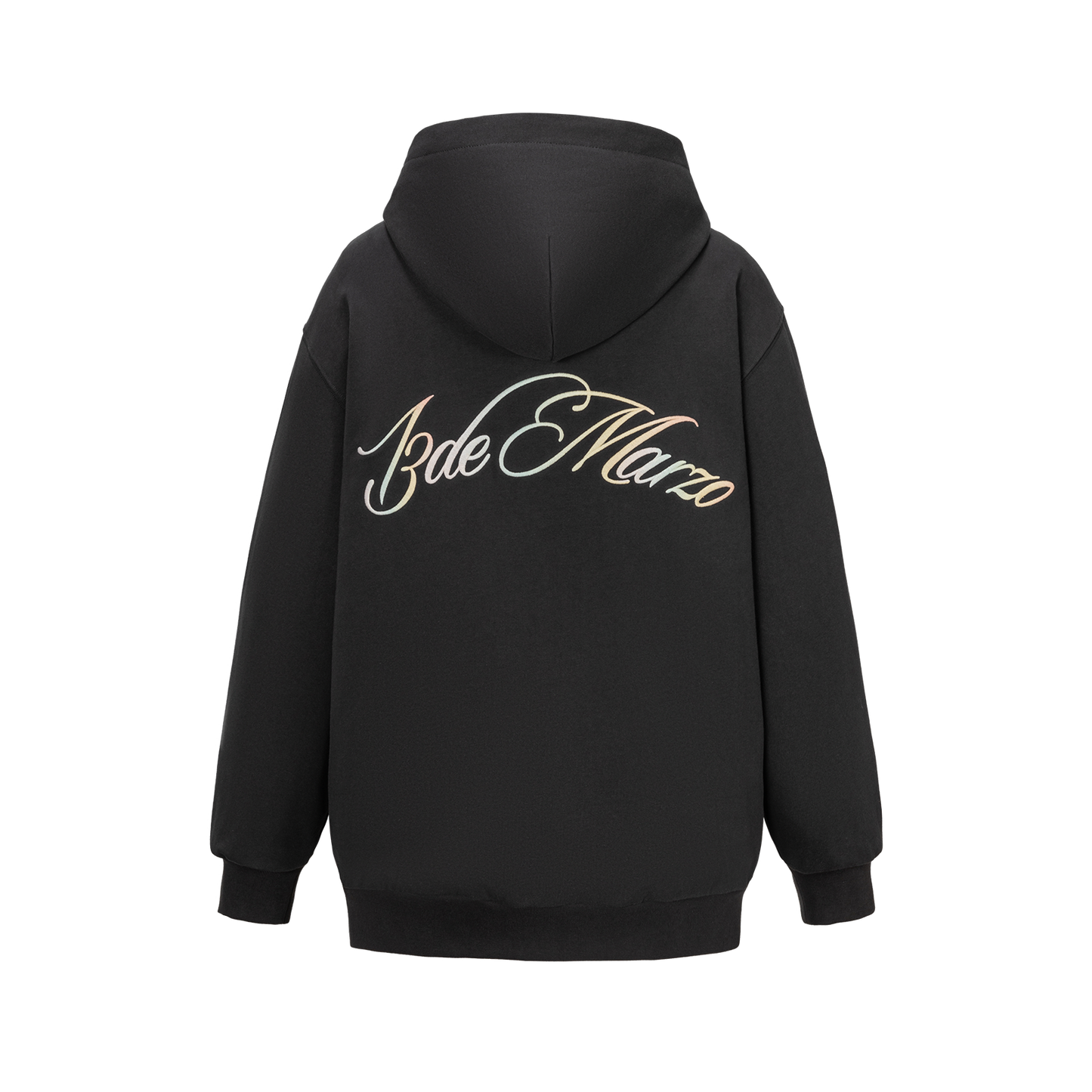 13DE MARZO Lumi Star Bear Zip Hoodie Dark Grey