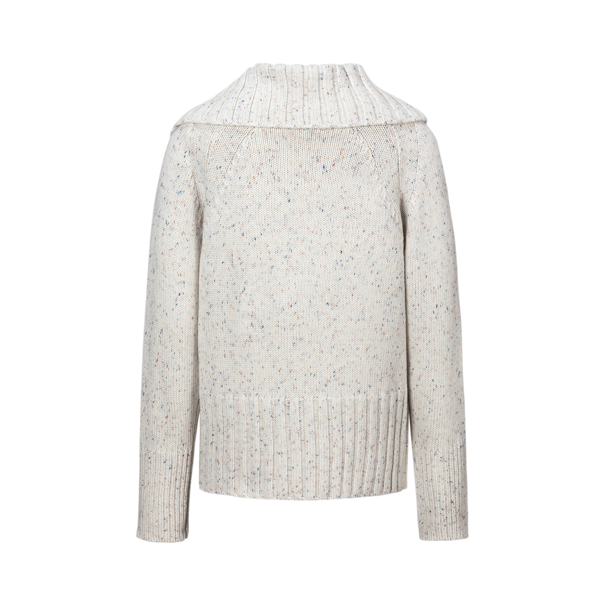 13DE MARZO Button Bear Slant Collar Sweater Colorful