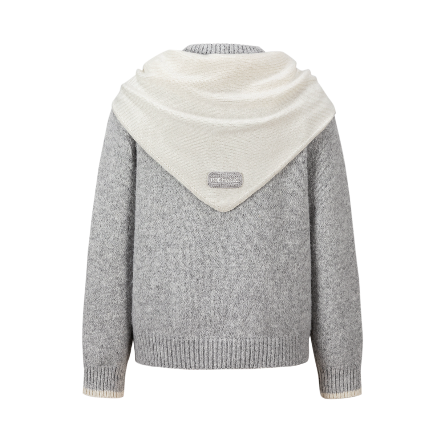 13DE MARZO Marzo Valley Cape Sweater Grey