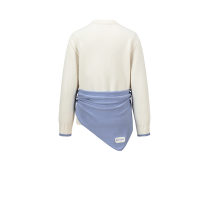 13DE MARZO Marzo Valley Cape Sweater White