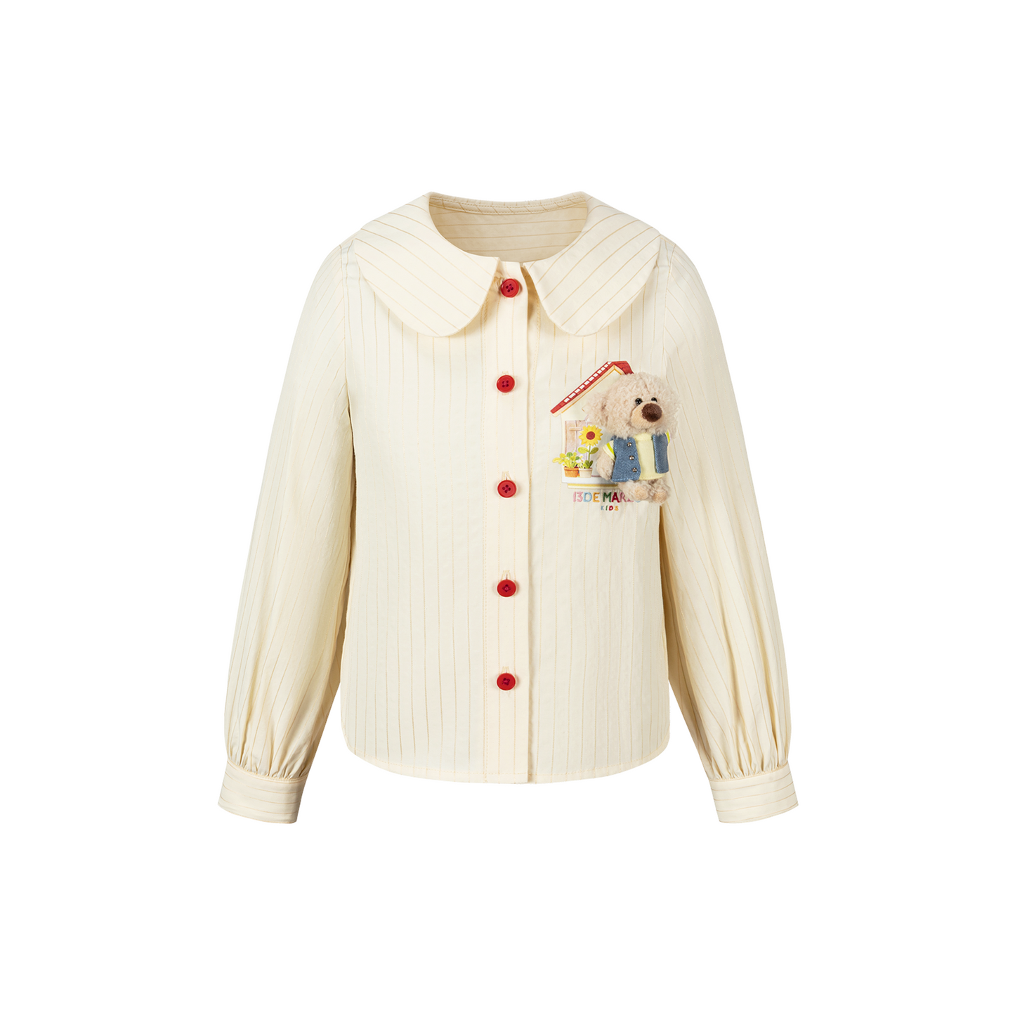 13DE MARZO BabyBear Town Greeting Shirt Beige