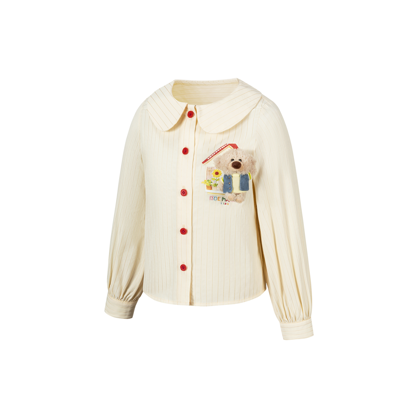13DE MARZO BabyBear Town Greeting Shirt Beige