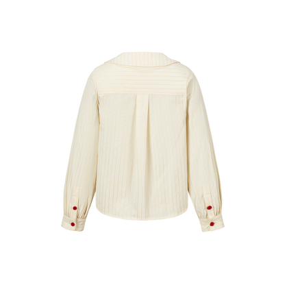 13DE MARZO BabyBear Town Greeting Shirt Beige