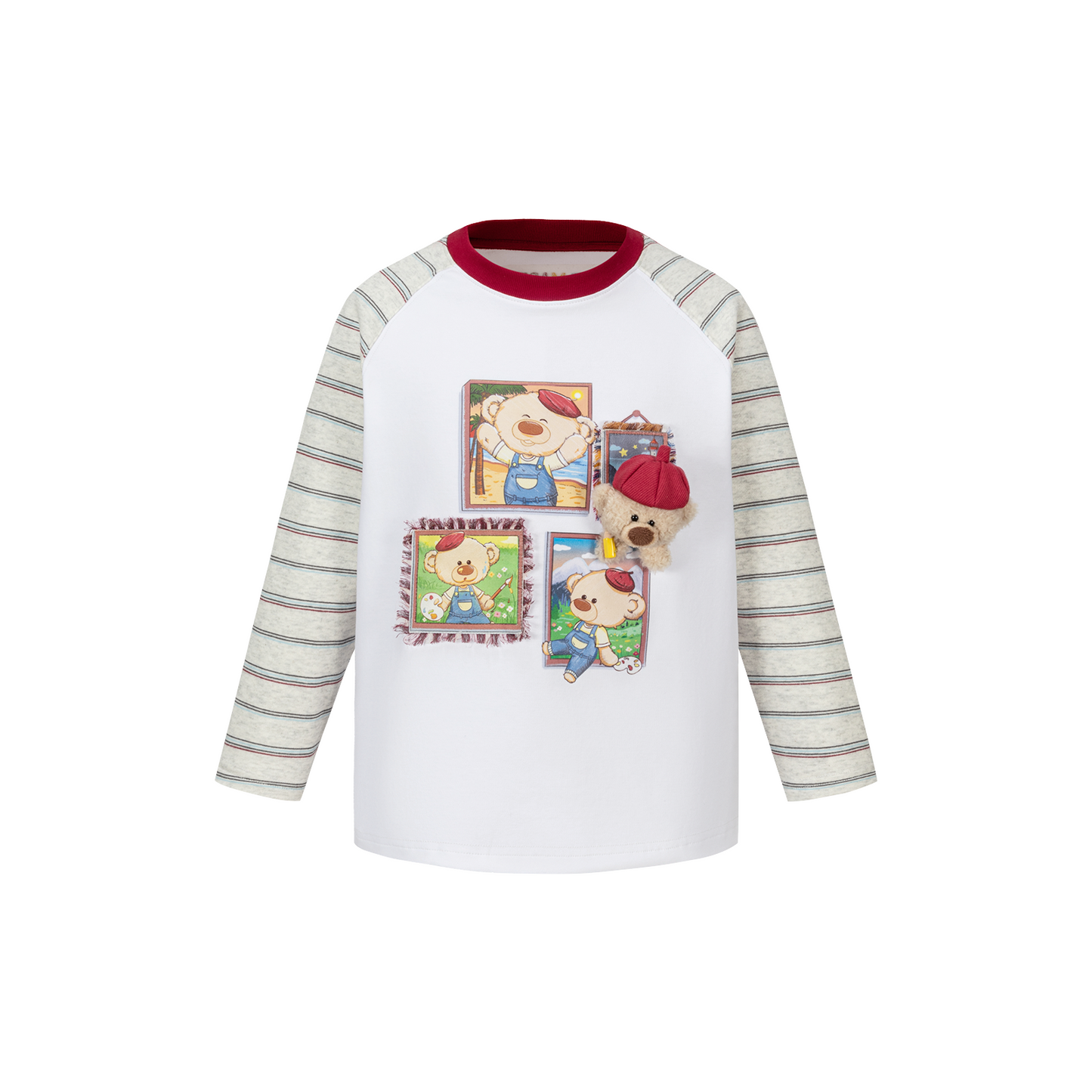 13DE MARZO Babybear Little Painter Long-Sleeve T-shirt