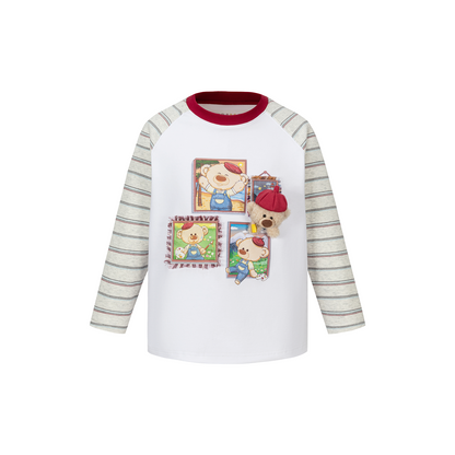 13DE MARZO Babybear Little Painter Long-Sleeve T-shirt