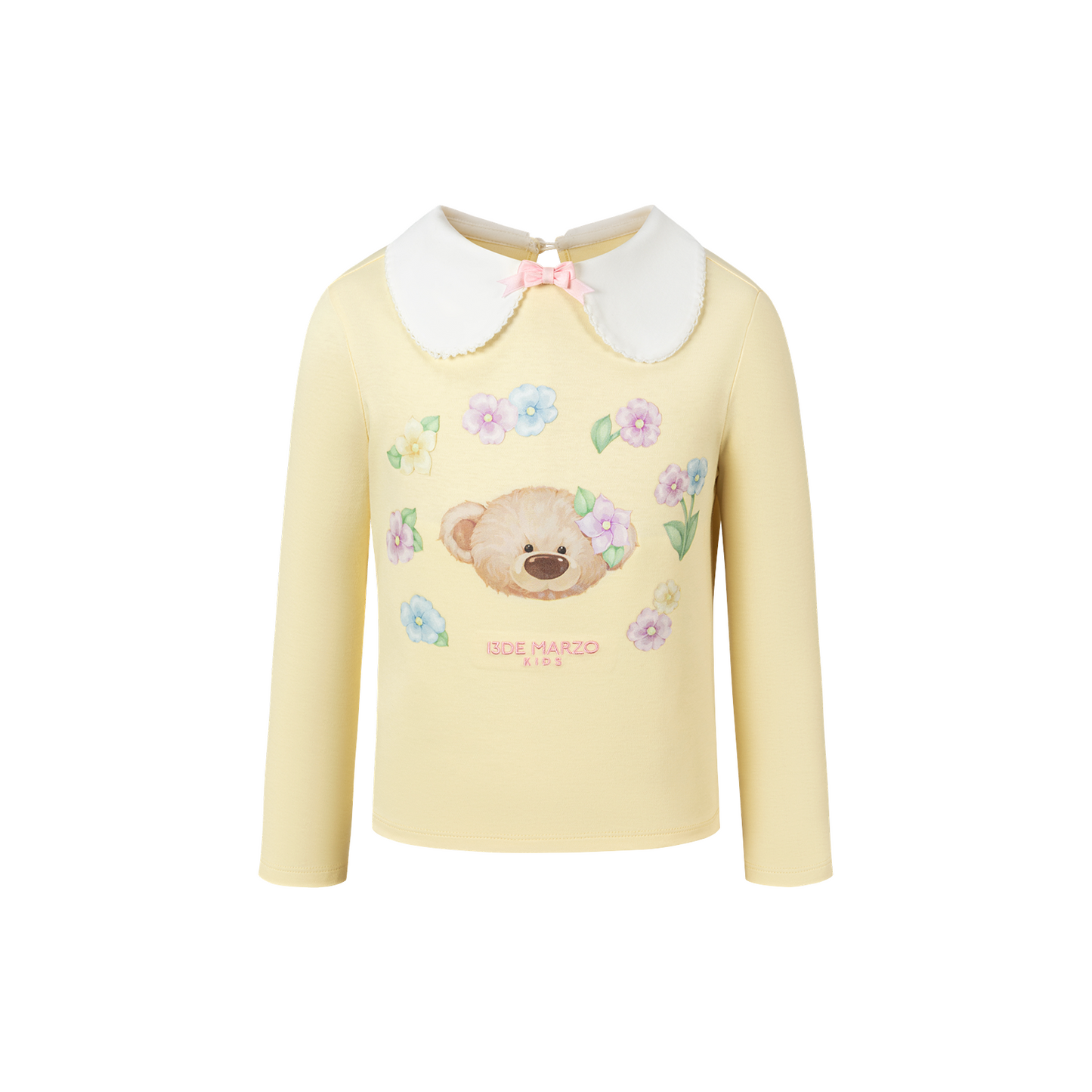 13DE MARZO BabyBear Floral Surround Long Sleeve Yellow