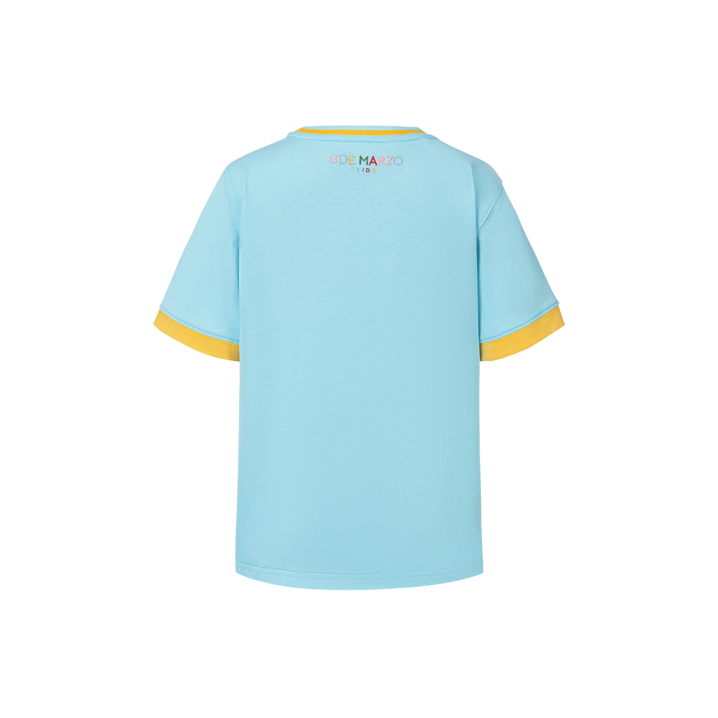 13DE MARZO BabyBear Town Illustration T-shirt Blue
