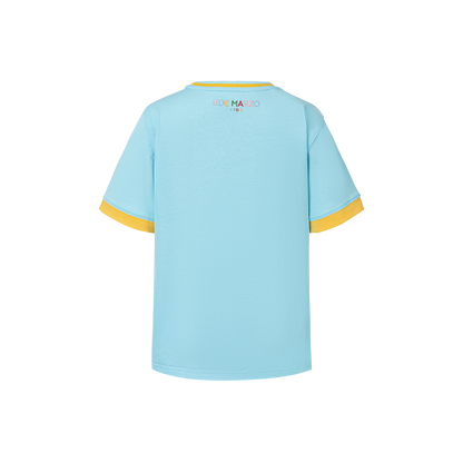 13DE MARZO BabyBear Town Illustration T-shirt Blue