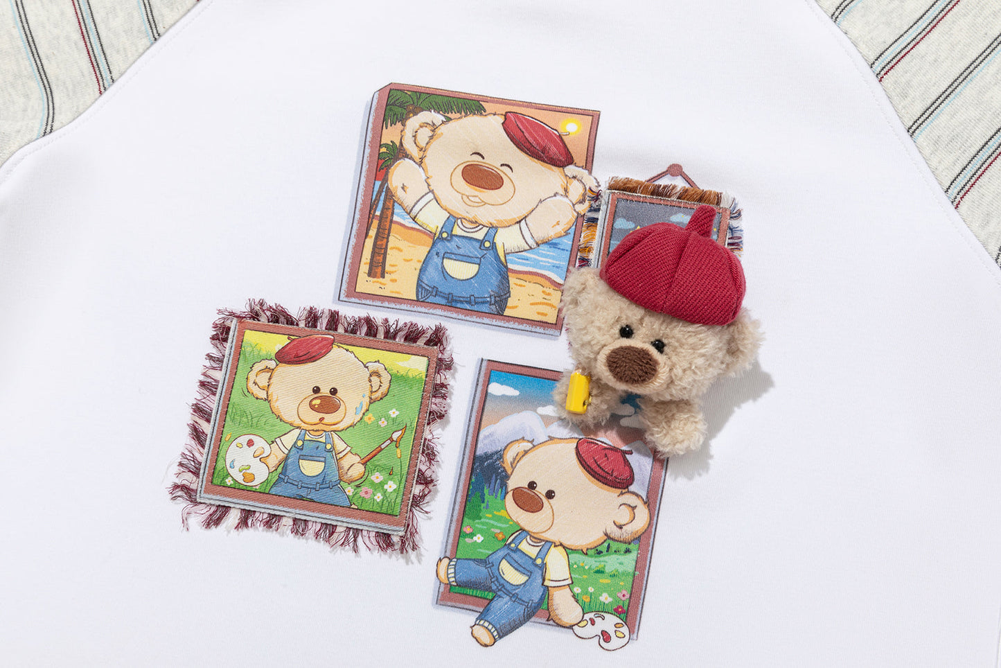 13DE MARZO Babybear Little Painter Long-Sleeve T-shirt