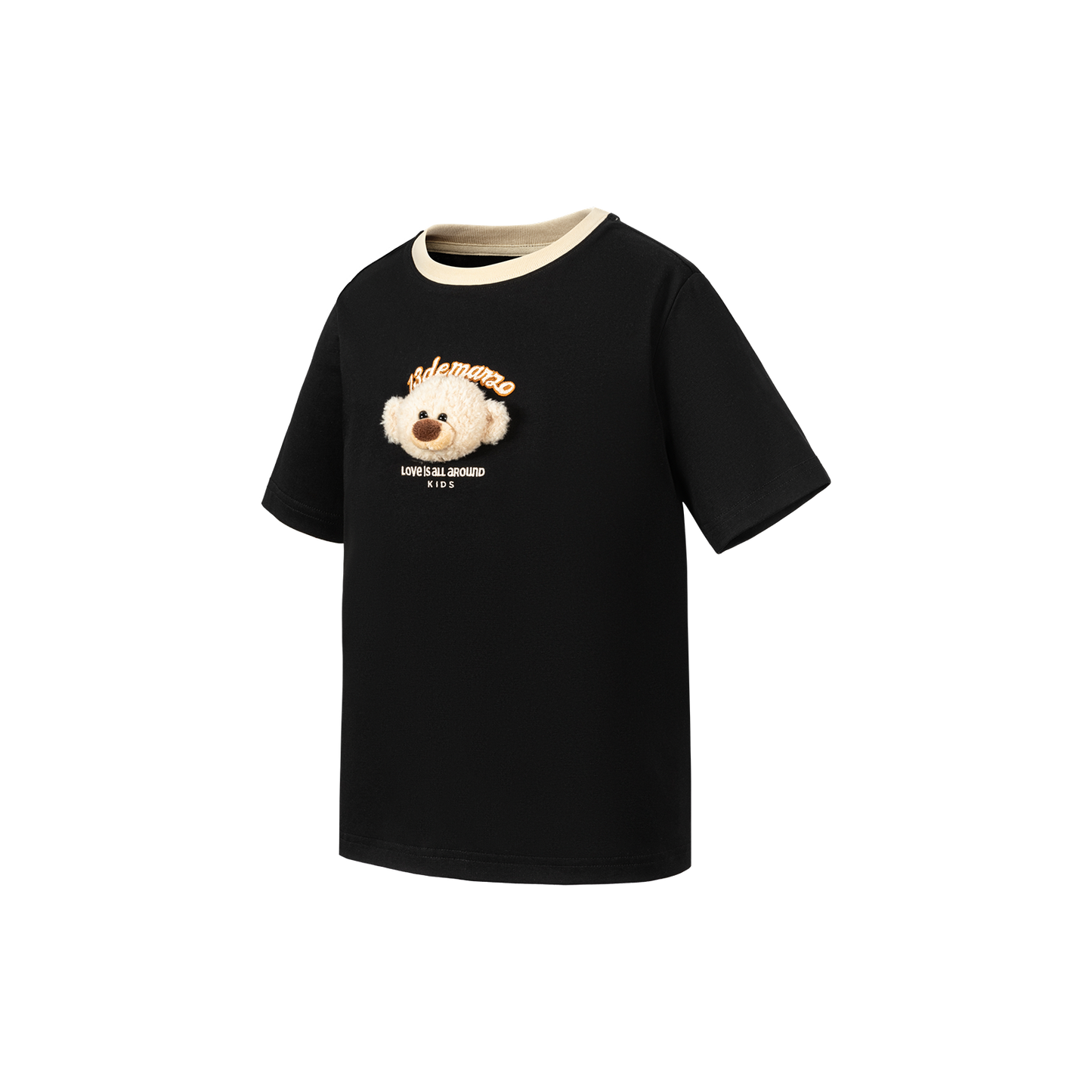 13DE MARZO BabyBear Round Neck T-shirt Black