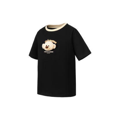 13DE MARZO BabyBear Round Neck T-shirt Black
