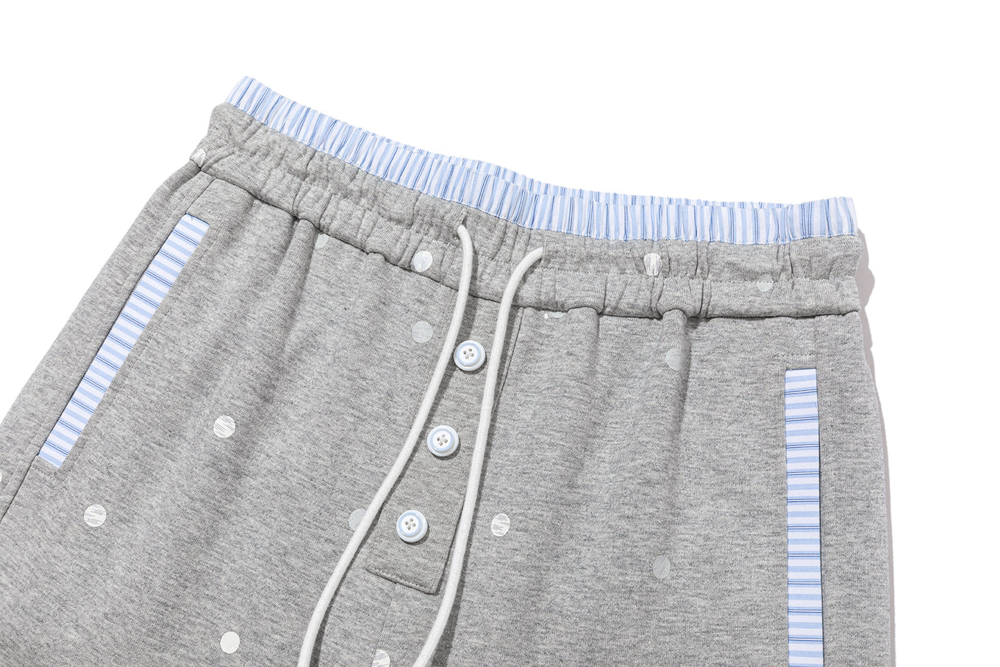 13DE MARZO Patchwork Polka Dot Sweatpants