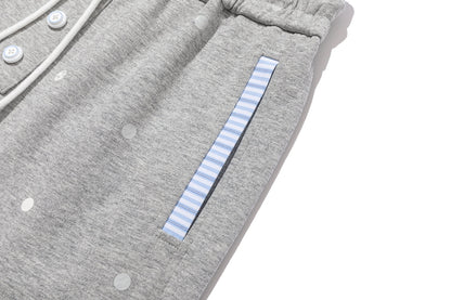 13DE MARZO Patchwork Polka Dot Sweatpants