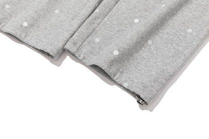 13DE MARZO Patchwork Polka Dot Sweatpants