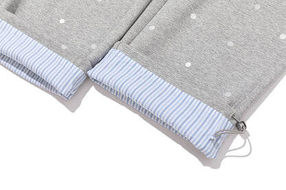 13DE MARZO Patchwork Polka Dot Sweatpants