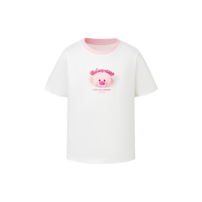 13DE MARZO BabyBear Round Neck T-shirt White