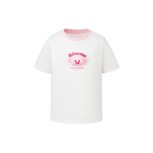 13DE MARZO BabyBear Round Neck T-shirt White