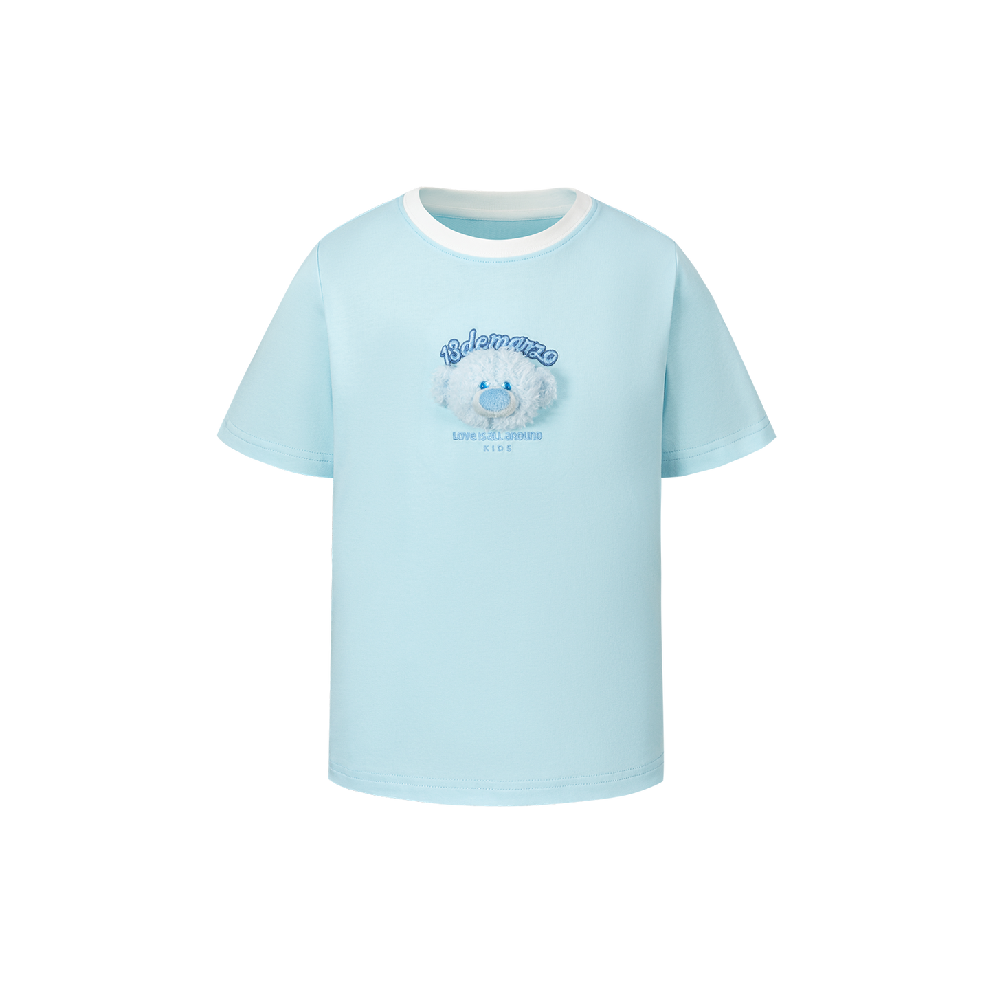13DE MARZO BabyBear Round Neck T-shirt Blue