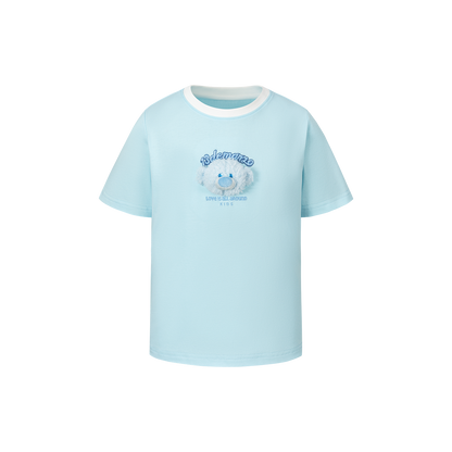 13DE MARZO BabyBear Round Neck T-shirt Blue