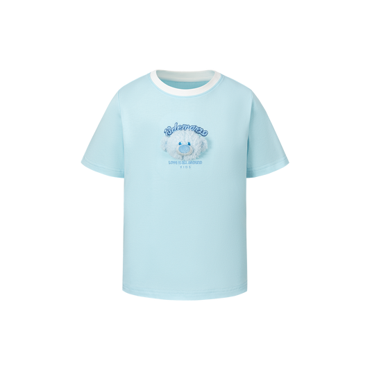 13DE MARZO BabyBear Round Neck T-shirt Blue