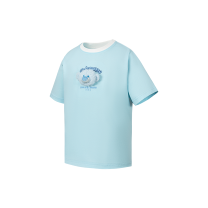 13DE MARZO BabyBear Round Neck T-shirt Blue