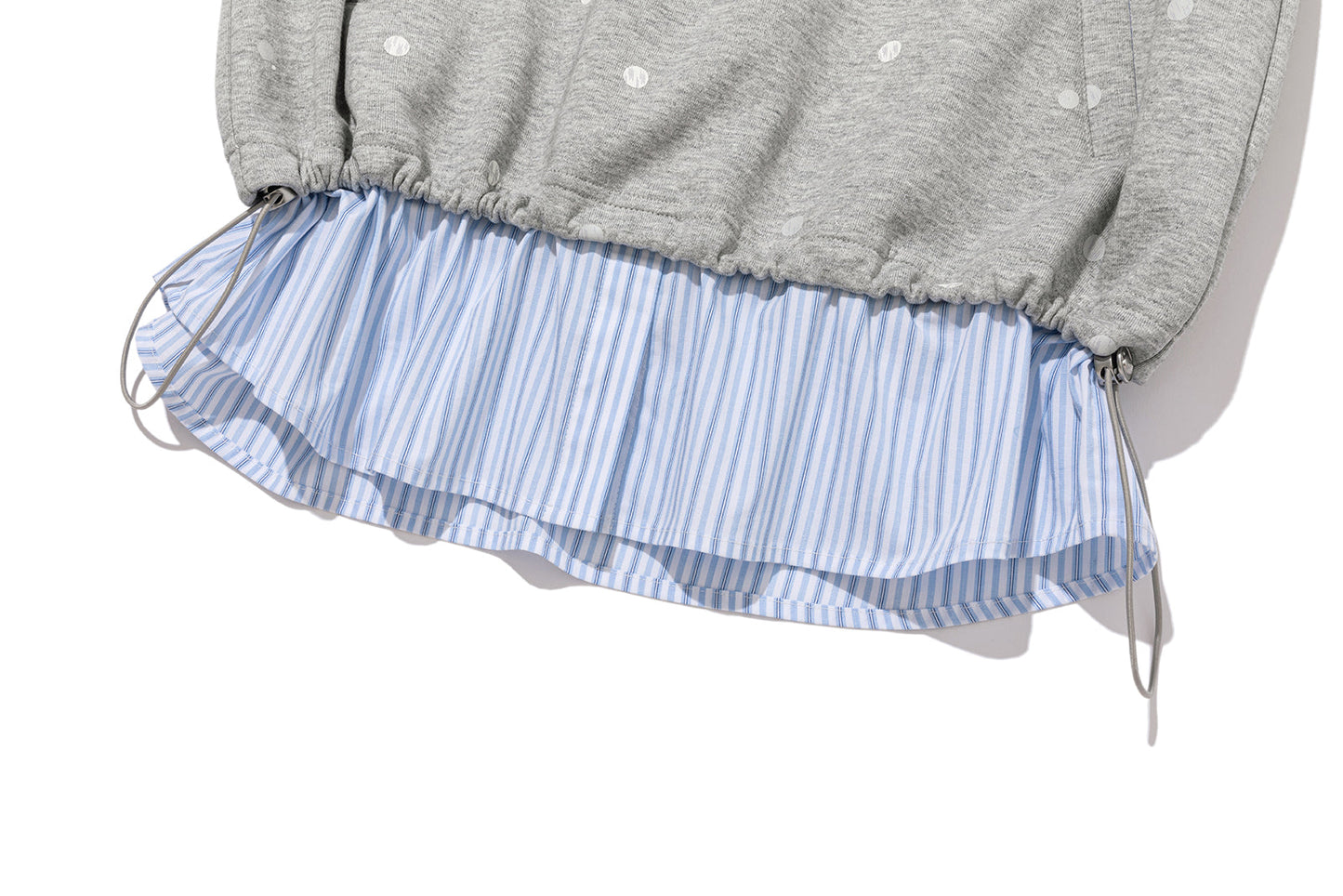 13DE MARZO Patchwork Polka Dot Sweatshirt