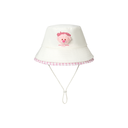 13DE MARZO BabyBear Bucket Hat White